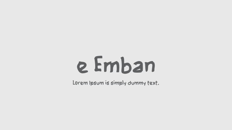 e Emban Font