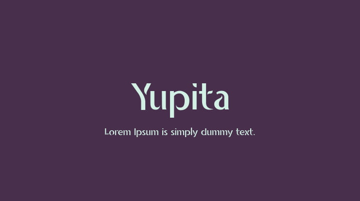 Yupita Font