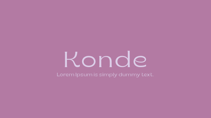 Konde Font