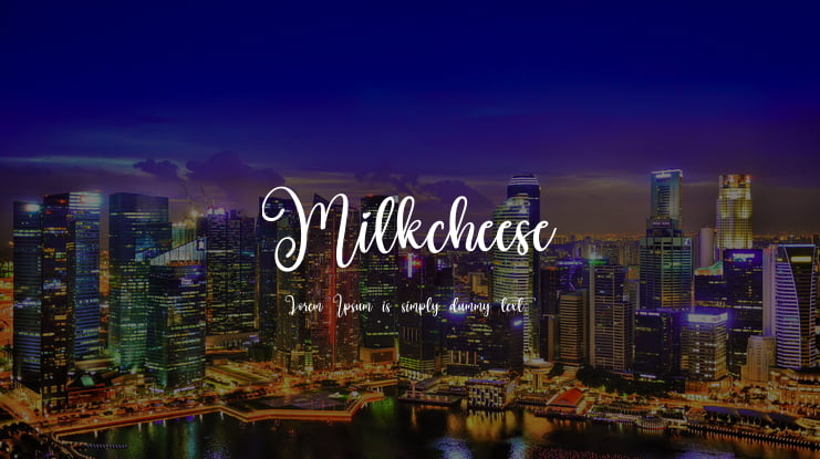 Milkcheese Font