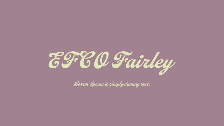 EFCO Fairley Font