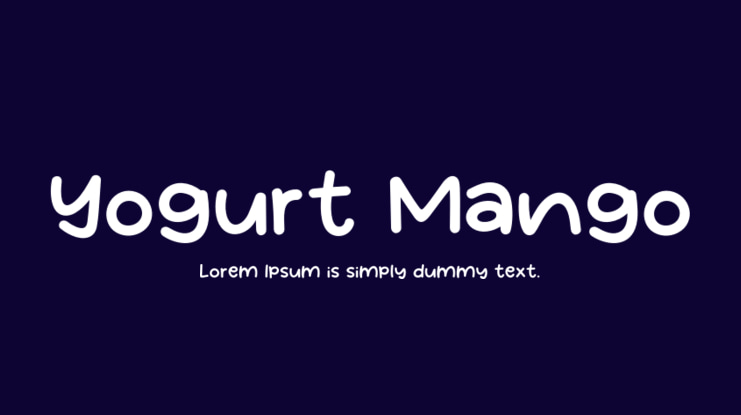 Yogurt Mango Font