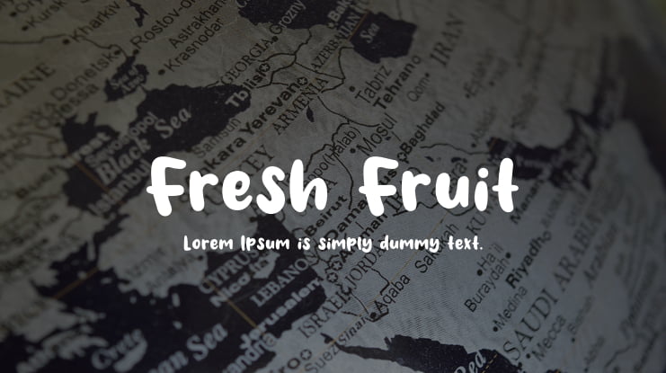 Fresh Fruit Font