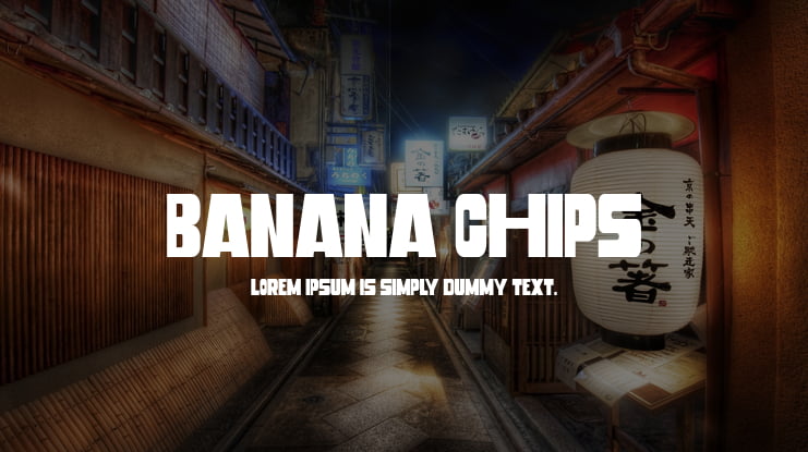 Banana Chips Font