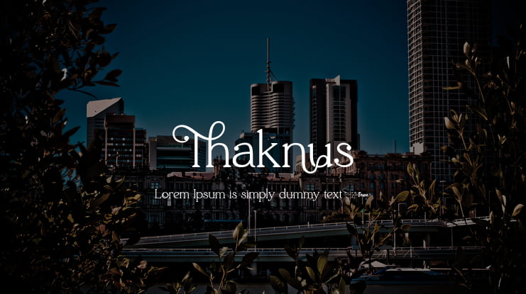 Thaknus Font