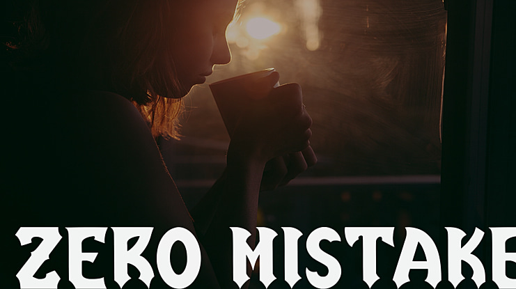 Zero Mistake Font