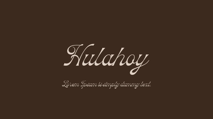 Hulahoy Font