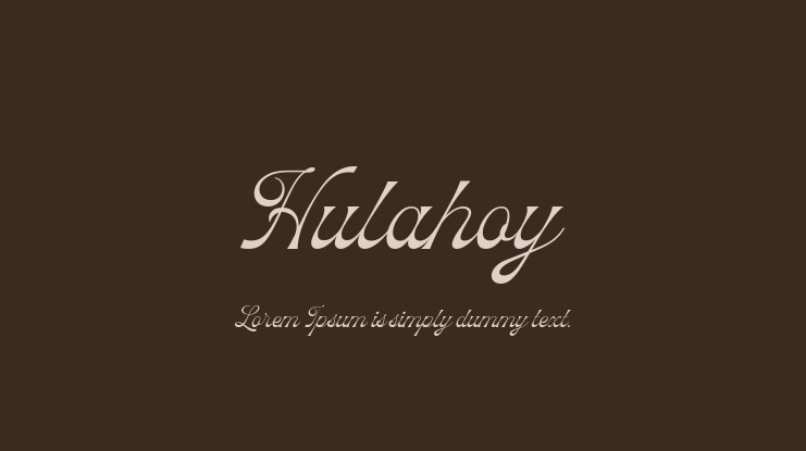 Hulahoy Font
