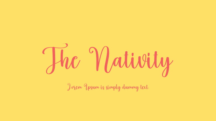 The Nativity Font
