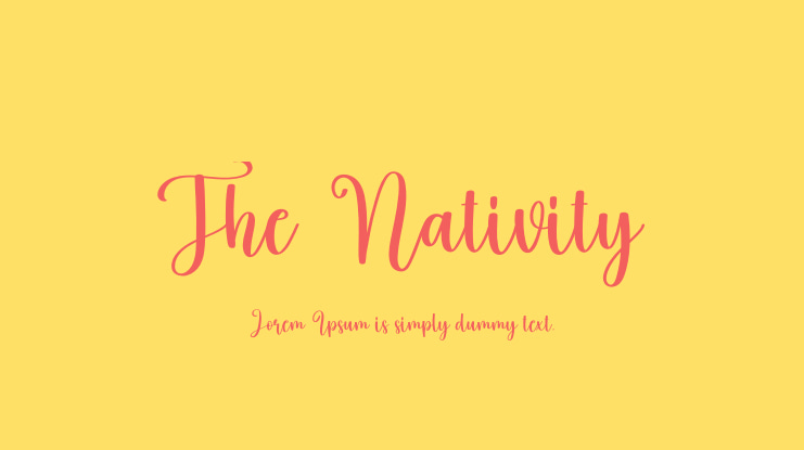 The Nativity Font