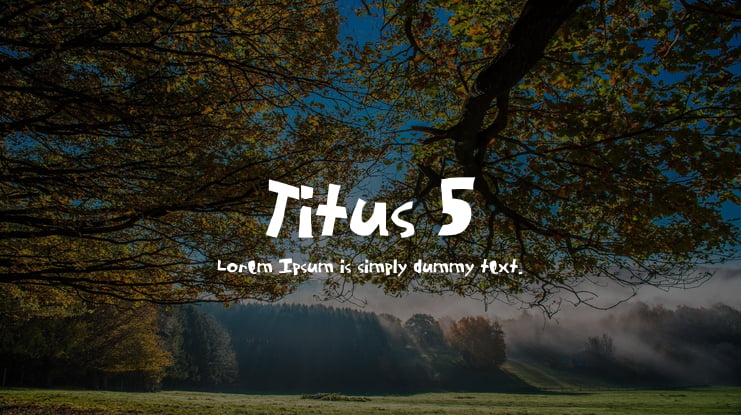Titus 5 Font