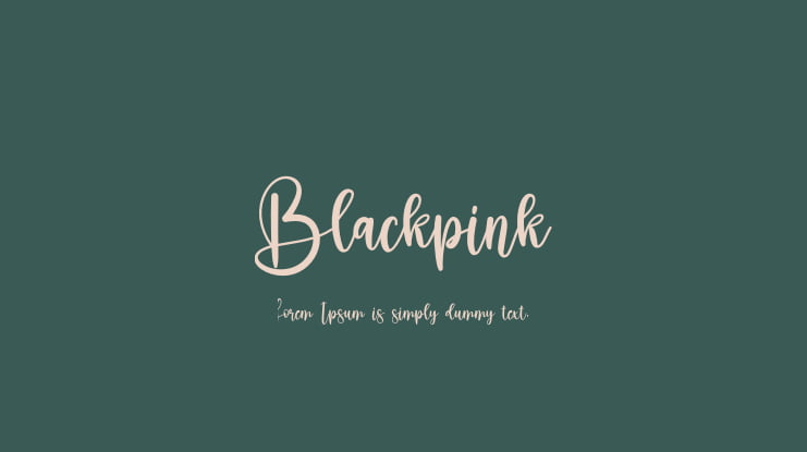 Blackpink Font Family