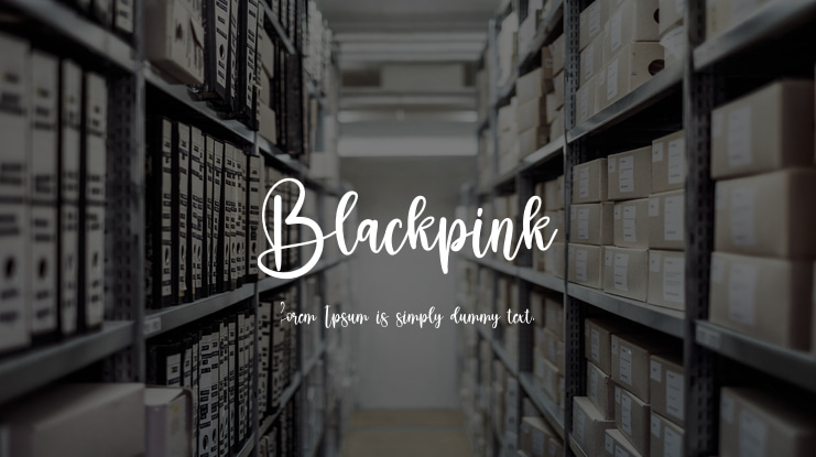 Blackpink Font Family