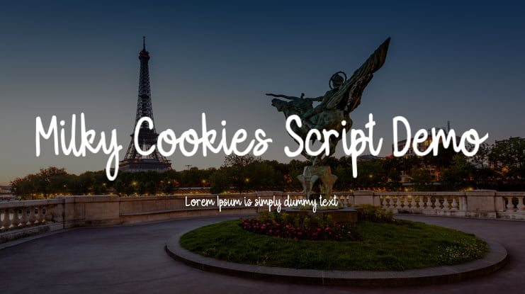 Milky Cookies Script Demo Font