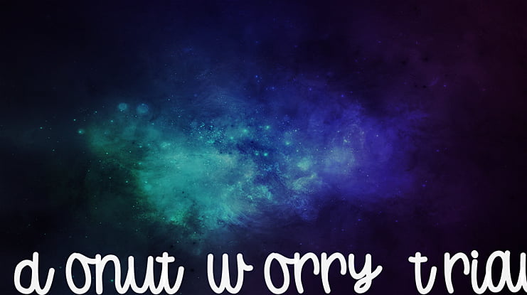 Donut Worry Trial Font
