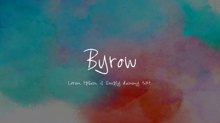 Byrow Font