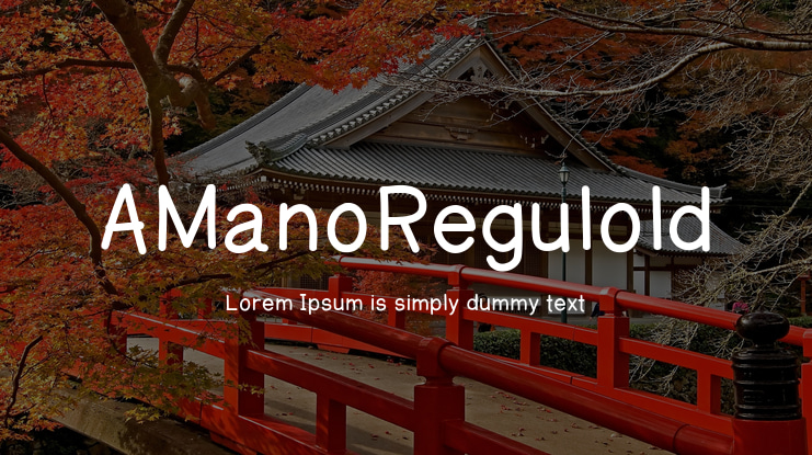 AManoRegulold Font