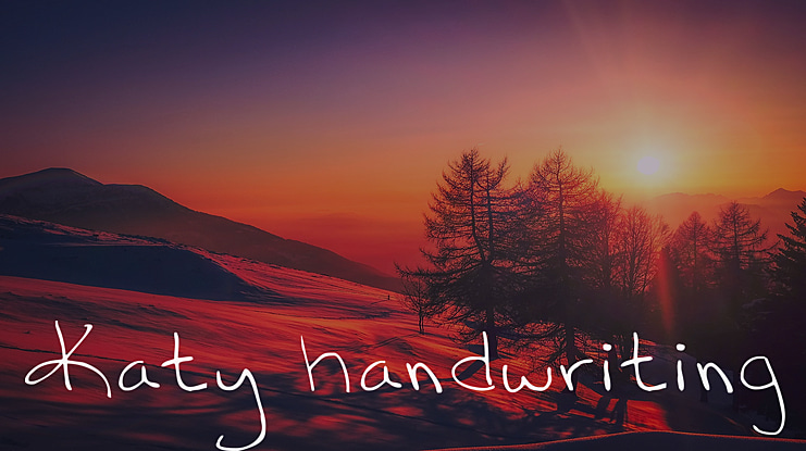 Katy handwriting 1 Font