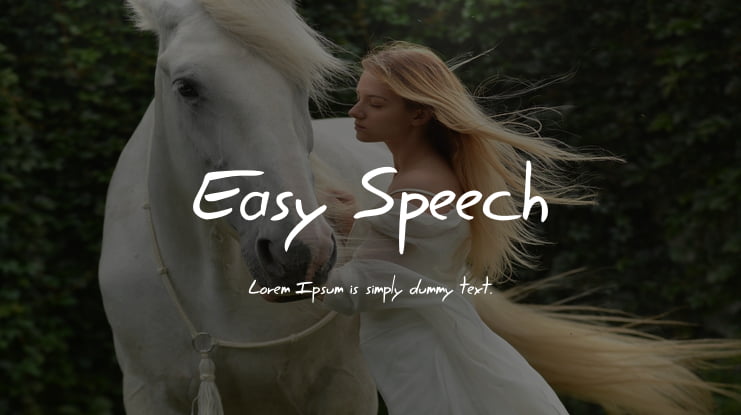 Easy Speech Font