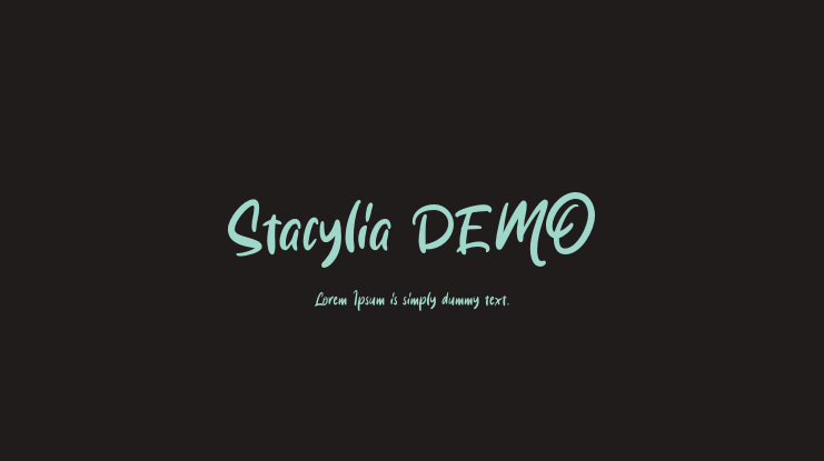 Stacylia DEMO Font