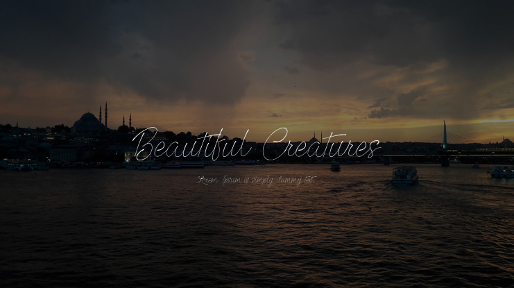 Beautiful Creatures Font