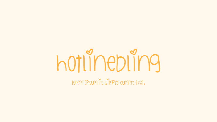 HotlineBling Font