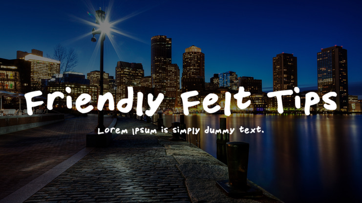 Friendly Felt Tips Font Family