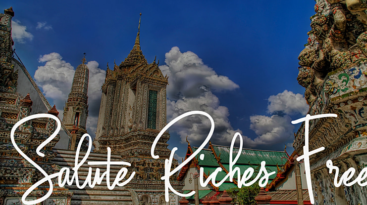 Salute Riches Free Font