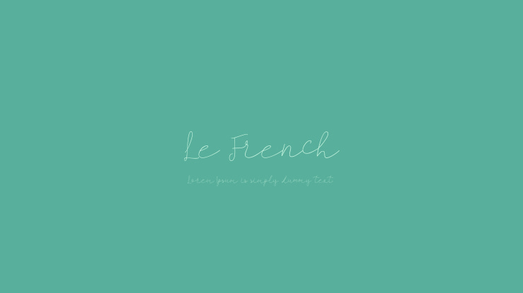 Le French Font