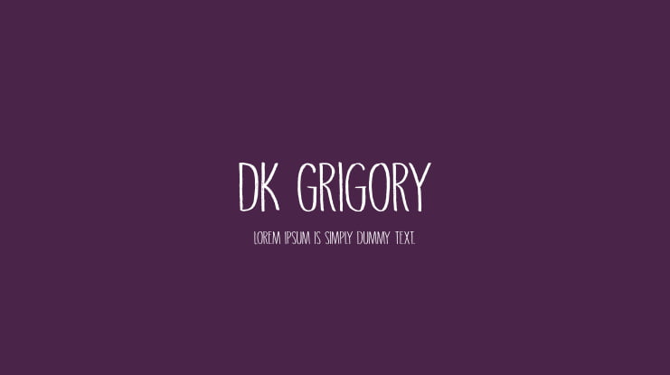 DK Grigory Font