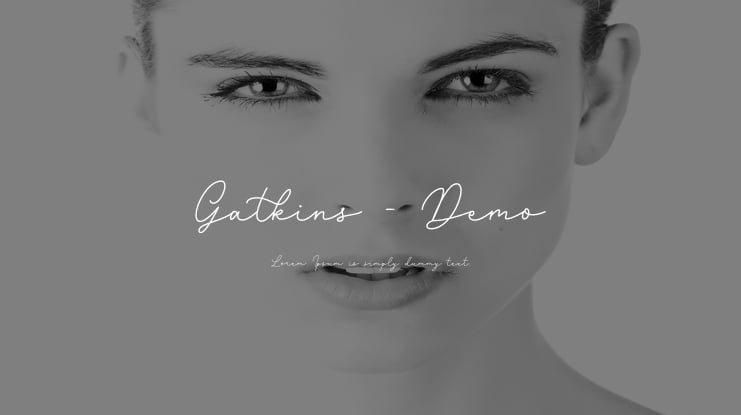 Gatkins - Demo Font
