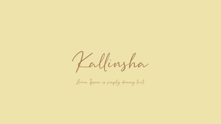Kallinsha Font