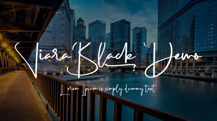 Tiara Black Demo Font