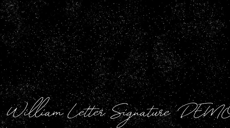 William Letter Signature DEMO Font