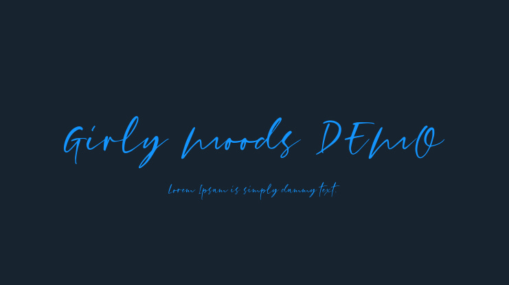 Girly Moods DEMO Font