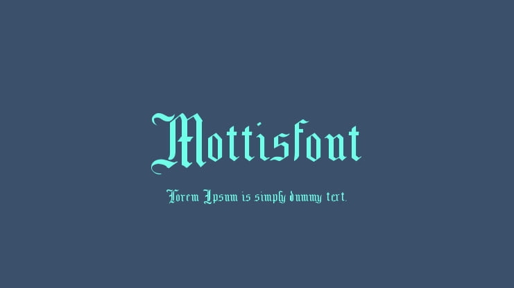 Mottisfont Font Family