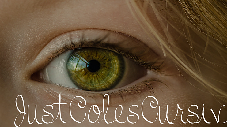 JustColesCursive Font
