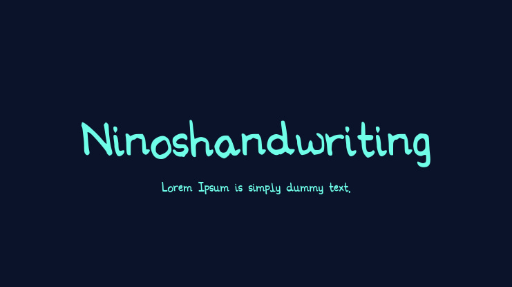 Ninoshandwriting Font