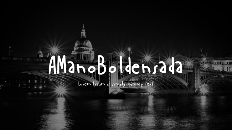 AManoBoldensada Font