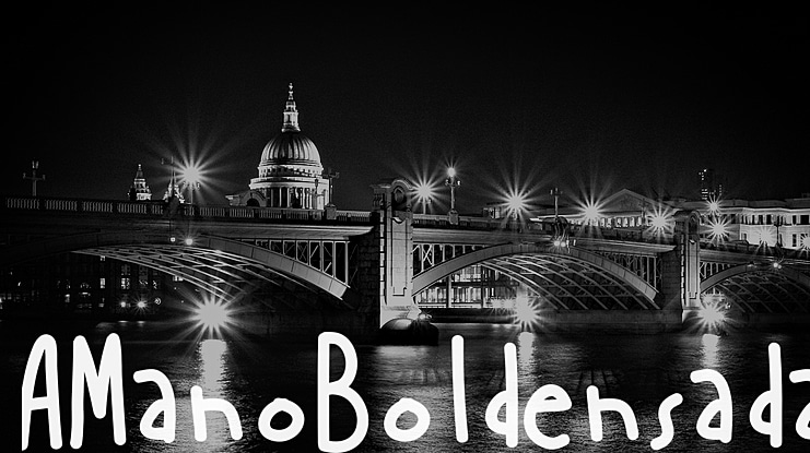 AManoBoldensada Font