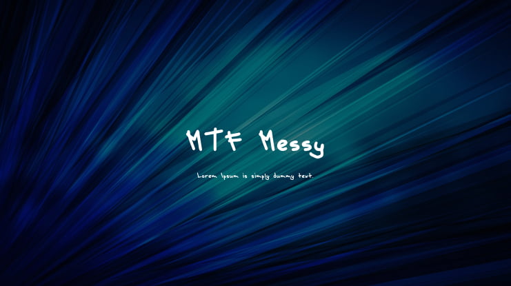 MTF Messy Font