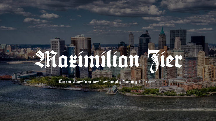 Maximilian Zier Font