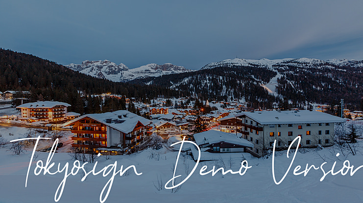 Tokyosign Demo Version Font