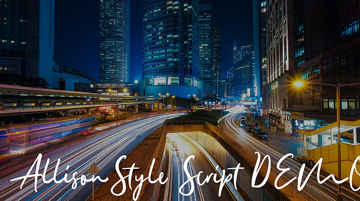 AllisonStyle Script DEMO Font