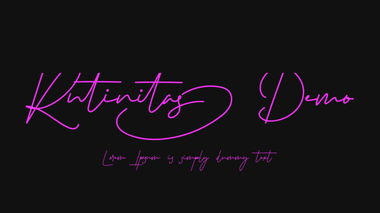 Rutinitas Demo Font