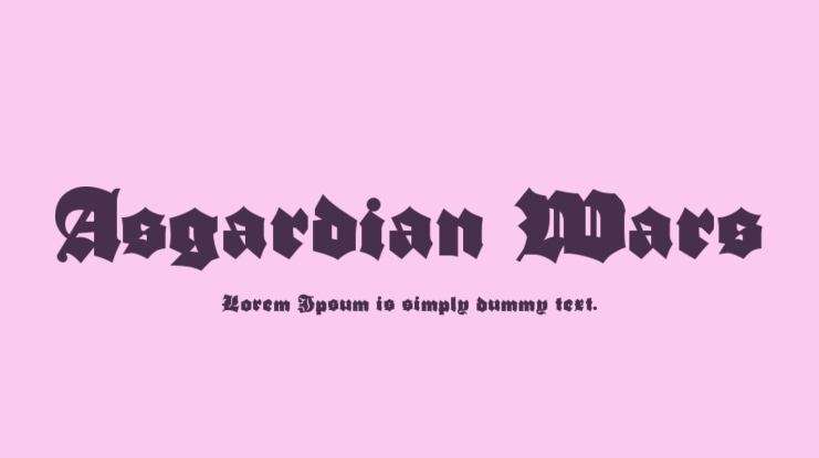 Asgardian Wars Font