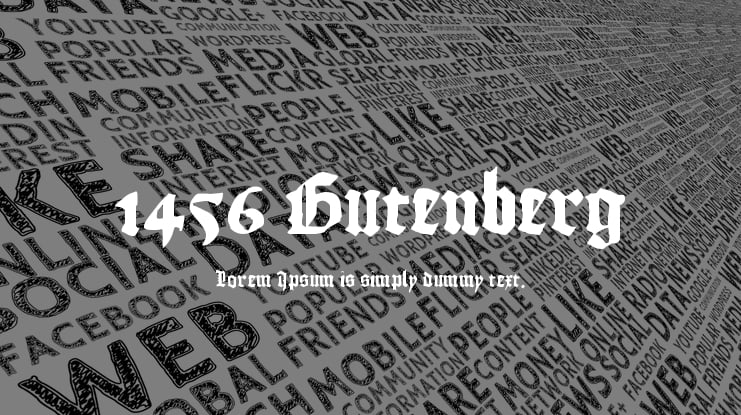 1456 Gutenberg Font