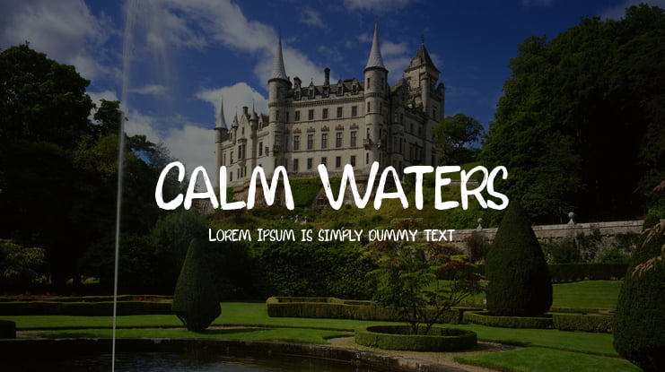 Calm Waters Font