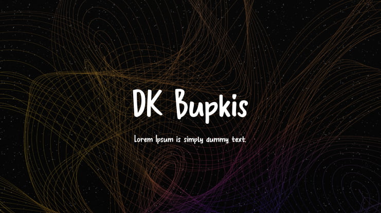 DK Bupkis Font