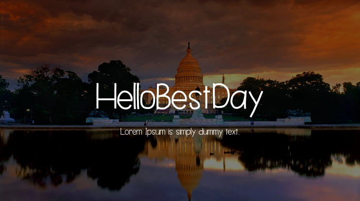 HelloBestDay Font